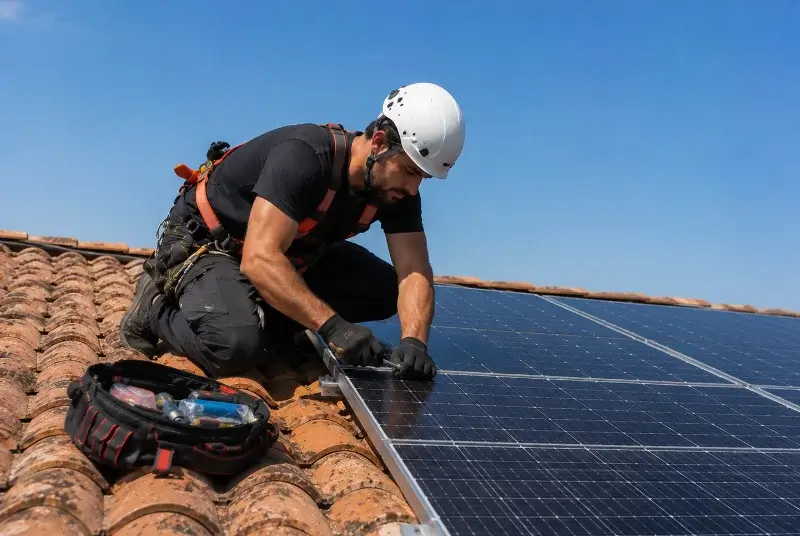 Maintenance et monitoring de panneaux solaires à Saint-Just-Luzac